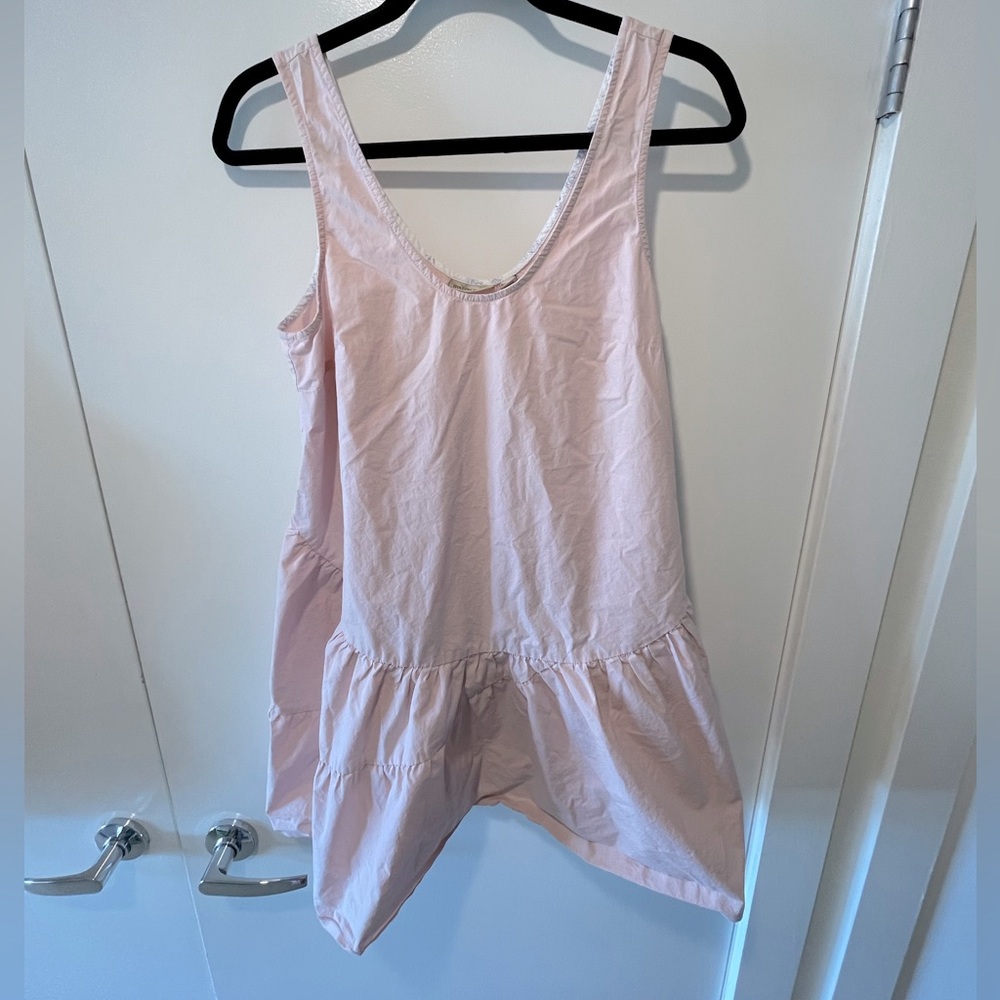 Anthropologie poplin airy dress